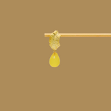 Leaf med gul chalcedon