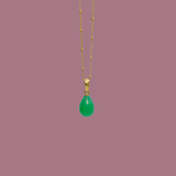 Simple NECKLACE chrysopras