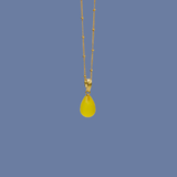 Simple NECKLACE gul chalcedon