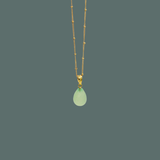 Simple NECKLACE prehnit